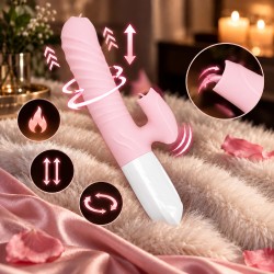 Velvet Touch wibrator silikonowy typ króliczek ładowany usb różowy