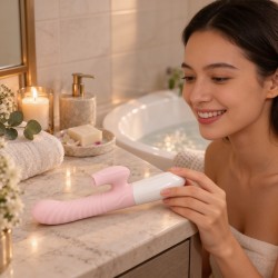 Velvet Touch wibrator silikonowy typ króliczek ładowany usb różowy
