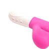 Velvet Touch wibrator silikonowy typ króliczek ładowany usb fioletowy