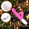 Velvet Touch wibrator silikonowy typ króliczek ładowany usb fioletowy