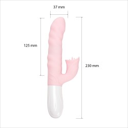 Velvet Touch wibrator silikonowy typ króliczek ładowany usb różowy