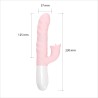 Velvet Touch wibrator silikonowy typ króliczek ładowany usb różowy