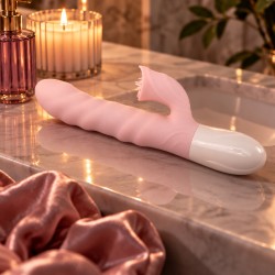 Velvet Touch wibrator silikonowy typ króliczek ładowany usb różowy