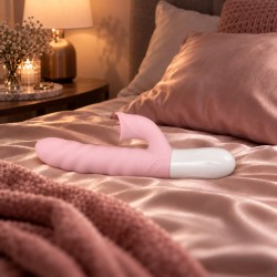 Velvet Touch wibrator silikonowy typ króliczek ładowany usb różowy