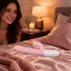 Velvet Touch wibrator silikonowy typ króliczek ładowany usb różowy