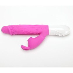 Velvet Touch wibrator silikonowy typ króliczek ładowany usb fioletowy