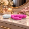 Velvet Touch wibrator silikonowy typ króliczek ładowany usb fioletowy