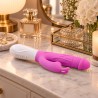 Velvet Touch wibrator silikonowy typ króliczek ładowany usb fioletowy