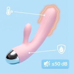 Velvet Touch wibrator silikonowy typ króliczek ładowany usb różowy