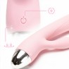 Velvet Touch wibrator silikonowy typ króliczek ładowany usb różowy