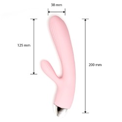 Velvet Touch wibrator silikonowy typ króliczek ładowany usb różowy