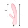 Velvet Touch wibrator silikonowy typ króliczek ładowany usb różowy