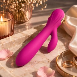 Velvet Touch wibrator silikonowy typ króliczek ładowany usb różowy
