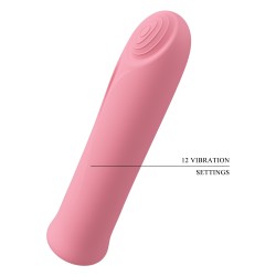 Party Up wibrator mini typ bullet ładowany usb kolor pudrowy róż Edison