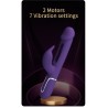 Party Up wibrator silikonowy typ króliczek ładowany usb kolor fioletowy David
