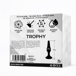 Trophy Anal Plug 11 cm. Silicone Black