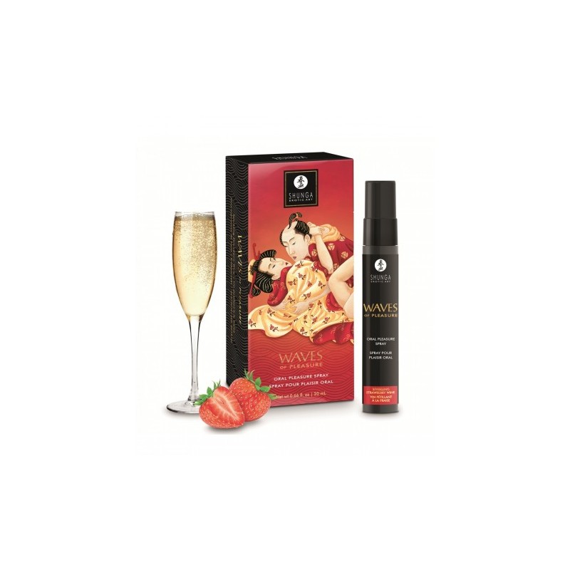 Shunga Waves Of Pleasure Spray Sparkling Strawberry Wine