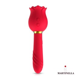 Rose with Suction and Vibe 2 in 1