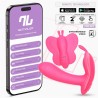 Wingy Butterfly Vibrator with App Peach Red