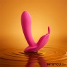 Wingy Butterfly Vibrator with App Peach Red