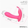 Wingy Butterfly Vibrator with App Peach Red