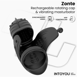 Zonte Rotating Cap Vibrating Masturbator with App