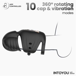 Zonte Rotating Cap Vibrating Masturbator with App