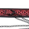 DIAMOND LINE llar with Nipple Clamps Diamond Vegan Leather
