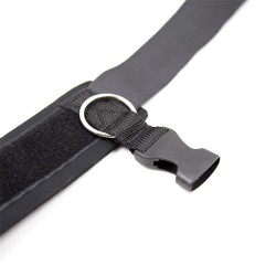 LATETOBED BDSM LINE Neoprene Handcuffs with Veldro Black