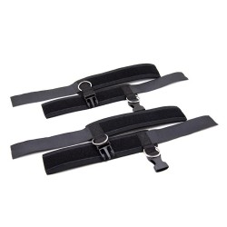 LATETOBED BDSM LINE Neoprene Handcuffs with Veldro Black