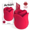 ACTION Meryl Vibe Stimulator Rose Shaped with Tongue 2 Motors