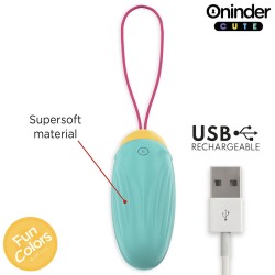 Oninder Cute - Love Pleasure Vibrating Egg - Rotating Silicone Gems - Free Global App