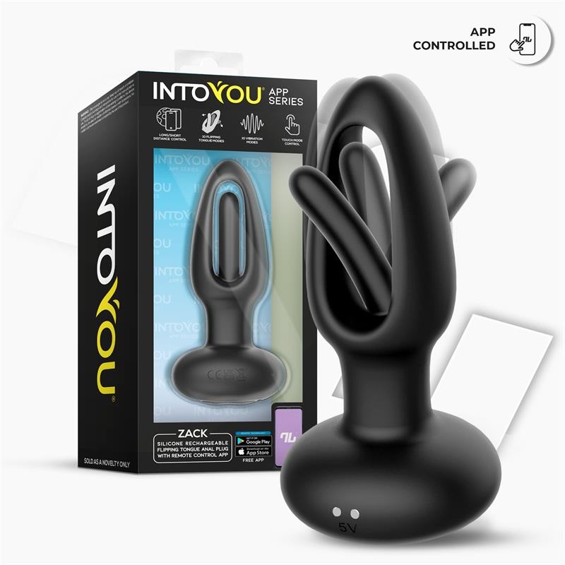 Zack Flipping Tongue Anal Plug w/App Clave 38