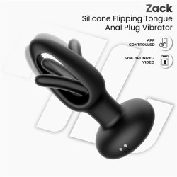 Zack Flipping Tongue Anal Plug w/App Clave 38