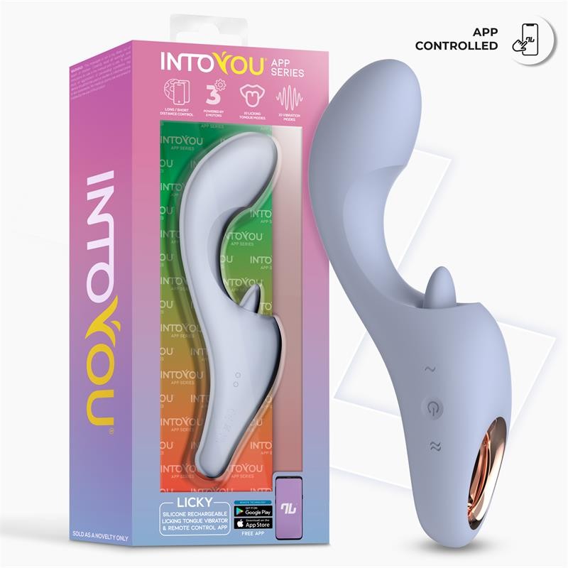 Licky Licking Tongue Vibrator with App Clave 36