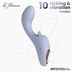 Licky Licking Tongue Vibrator with App Clave 36