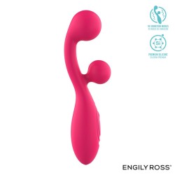 Rollie Double Ball Vibrator USB Silicone Pink Cl50