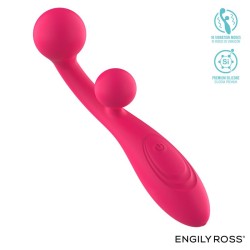 Rollie Double Ball Vibrator USB Silicone Pink Cl50