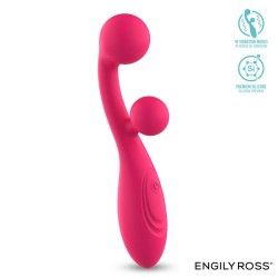 Rollie Double Ball Vibrator USB Silicone Pink Cl50