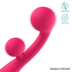 Rollie Double Ball Vibrator USB Silicone Pink Cl50