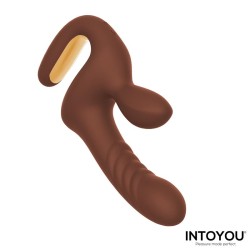 Mocca Thrusting Vibrator w/Rabbit & Grip Cl,27