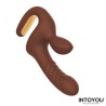 Mocca Thrusting Vibrator w/Rabbit & Grip Cl,27