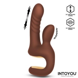 Mocca Thrusting Vibrator w/Rabbit & Grip Cl,27