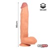 Sliding Skin Dual Layer Dildo 12" Flesh