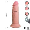 Wolf Triple Texture Dildo 7" Skin Colour TPE Cl,24