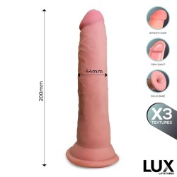 Otto Triple Texture Dildo 8" Skin Colour TPE CL,22