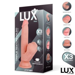 Paul Triple Texture Dildo w/Swing Balls 8,2" Cl,12