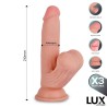 Paul Triple Texture Dildo w/Swing Balls 8,2" Cl,12