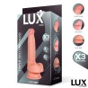 Hans Triple Texture Dildo w/Balls 7,2" Skin Cl,12