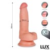 Hans Triple Texture Dildo w/Balls 7,2" Skin Cl,12